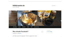 Desktop Screenshot of hilftdirweiter.de